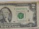 1995 Two Dollar $2 Federal Reserve F Series Green Seal Note+. .  ; Small Size Notes photo 2