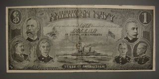 Advertising Note - American Navy,  One Dollar,  $10 On Real Estate,  Newark,  N.  J. photo