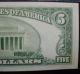 1953a $5 Star United States Note Fr - 1533 Cga Gem Uncirculated 66 Small Size Notes photo 5