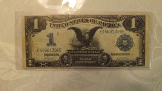 1899 Large Size $1 Silver Certificate Black Eagle photo
