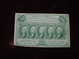 50 Cents Fractional,  1st Issue,  Fr - 1312 Extra Fine photo