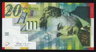 Israel 20 P 59 B 2001 Unc S/h$1.  95 Only Combine photo