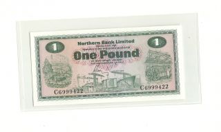 1978 Northern Bank Ltd One Pound Gem - Uncirculated photo