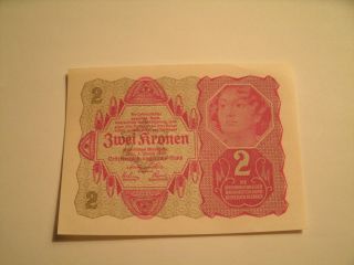 Zwei 2 Kronen 1922 Note photo