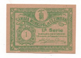 Portugal Notgeld Emergency Money Cezimbra Sesimbra 1 Centavos 1921 photo