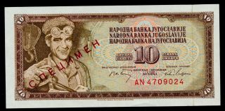 Yugoslavia 10 Dinara 