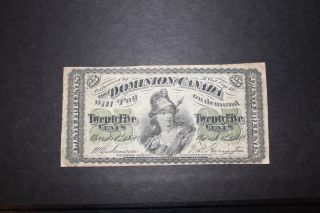 1870 25 Cent Dominion Of Canada photo