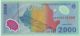 Romania.  200 Lei Banknote. .  Aug.  1999. .  Unc.  P111. .  First Polymer. .  Solar Eclipse Europe photo 1