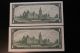Canadian 2 1967 $1 Bills One With Date & One With Serial Crisp & Uncirculated Canada photo 1