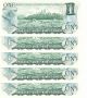 10 X 1973 Canadian Paper Money $1 Dollar Bills Rare 2 Letter Srl In Sequences Canada photo 3