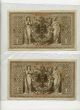 1910 1000 Mark Germany Reichsbanknote Sequential Pair Unc,  Bill,  Note Currency Europe photo 1