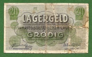 Rrr Lagergeld Grödig 20 Heller 1915,  Austria / Without Serial Number Fair photo