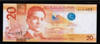 2013 Philippines 20 Piso / Peso Ngc (generation Cu) Aquino Lll Star Note photo