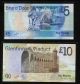 2007 Bank Of Scotland Sterling Pound 5,  10,  20 & 50 Solid Aa 1000000 Unc Europe photo 2