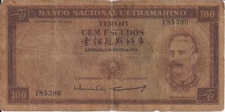 100$00 Escudos Timor Portugal Jose Celestino Da Silva 1959 photo