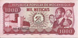 1000 Meticais Mozambique 1980 photo