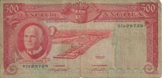 500$00 Escudos Angola Portugal Americo Tomas 10 Junho 1962 photo