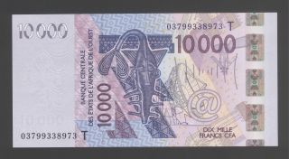 Togo 10000 Francs 2003 Unc P.  818t photo