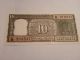 - India Paper Money - Old Currency Note - Rupees 10/ - Dark Brown Color - Rare Asia photo 1
