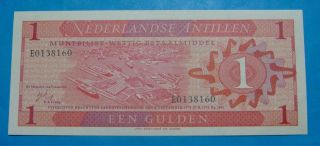 Gem Unc.  Netherlands Antilles 1 Gulden 1970 photo