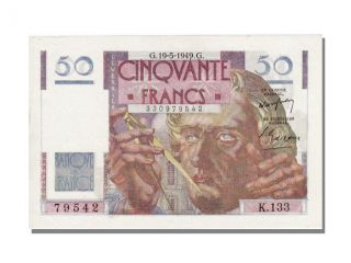 French Paper Money,  50 Francs Type Le Verrier photo