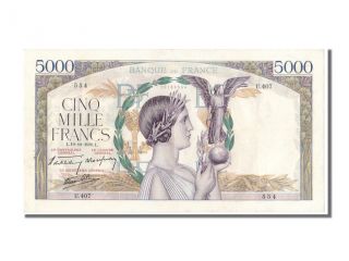 French Paper Money,  5000 Francs Victoire Type 1934 « Impression à Plat » photo