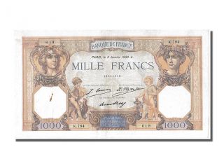 French Paper Money,  1000 Francs Cérès Et Mercure photo