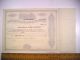 1800s Ma Stock Cert Taunton Branch Rail Road Corp Unissued 1632 Likely C1870s Transportation photo 2
