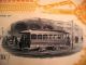 1895 Stock Cert City Railway Co Of Dayton Ohio 4 Sh Vignette Electric Streetcar Transportation photo 2