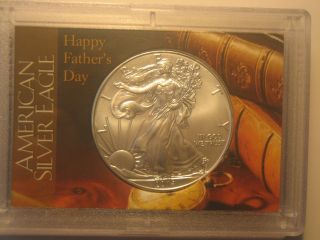 2014 American Silver Eagle Dollar Coin - Fathers Day - photo