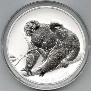 2010 P Australia 10 Ounce Silver Koala.  999 Fine Silver Perth photo