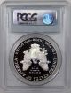 2001 W Silver Eagle 1 Ozt.  999 Silver Coin Pcgs Pr69 Dcam Proof Silver photo 1