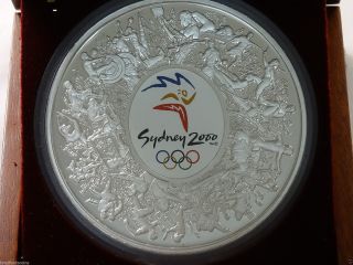 Australia 2000 Olympic $30 Silver Kilogram Proof Coin.  C/v $1650.  00 photo