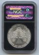 1998 American Silver Eagle 1 Oz.  999 Bullion Retro Ms 69 Ngc Silver photo 1