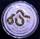 2013 1/2 Oz Silver Colorized Australian Lunar Year Of The Snake - Perth Silver photo 1