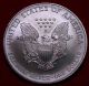 Unc 2005 Silver American Eagle Dollar S/h Silver photo 1