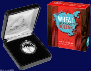 2012 Wheat Sheaf 1$ ‘c’ Mintmark Royal Australian Pure Silver Proof Coin photo