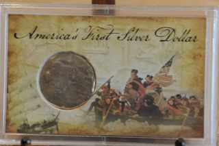 America ' S First Silver (. 903) Dollar Dated 1783 With Certificate Of Authenticity photo