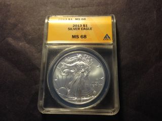 2013 Silver American Eagle Dollar - Ms68 photo
