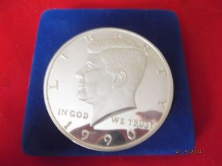 1990 - Kennedy American Eagle Silver Proof Coin 1/2 Half Pound photo