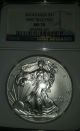 2014 Silver Eagle Ms 70 Ngc First Release Silver photo 2