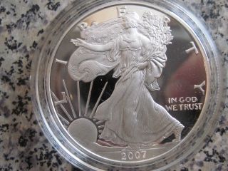 2007 Silver American Eagle,  One Ounce,  Proof,  Packaging, photo
