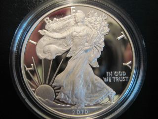 2010 Silver American Eagle,  One Ounce,  Proof,  Packaging photo