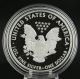 2008 W American Silver Eagle Proof Coin - 1oz.  999 Fine Dollar Ase Box Silver photo 9