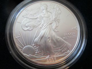 American Silver Eagle One Ounce Silver Uncirculated Coin 2008 photo