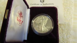 1986 - S 1 Oz American Eagle Silver Dollar Proof Coin - Silver Bullion photo