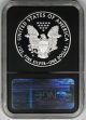2012 - W Silver Eagle Proof Pf 70 Ultra Cameo $1 Ngc Black Retro Slab Silver photo 1
