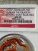 2012 - P Australia 1 Oz Colorized Silver Year Dragon $1 Ngc Ms69 Silver photo 1