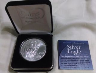 2011 - W 1 Oz Proof Silver American Eagle (w/box &) photo
