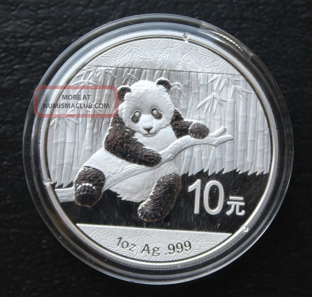 2014 10 Yuan Silver Chinese Panda. 999 1oz. (brilliant Uncirculated)